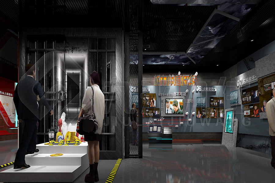 反腐倡廉宣傳館方案，網(wǎng)上3d反腐倡廉文化教育展館，聲光電反腐倡廉基地，墻面互動(dòng)投影系統(tǒng)，互動(dòng)答題系統(tǒng)，互動(dòng)滑軌屏
