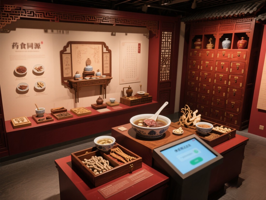 中醫(yī)藥展廳，中醫(yī)展廳