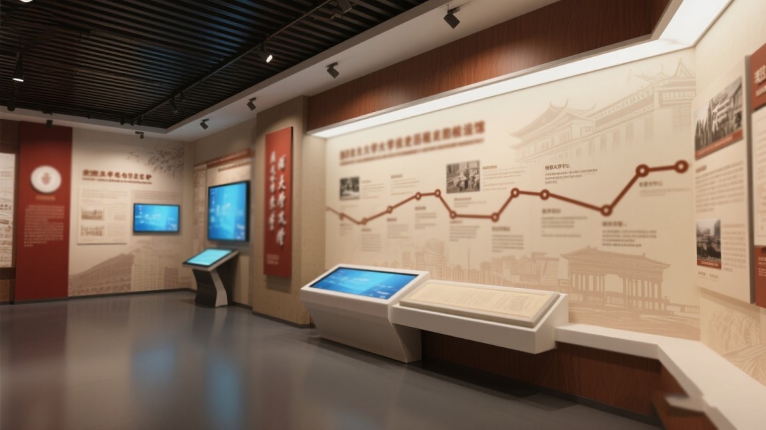 校史館改造，校史展館