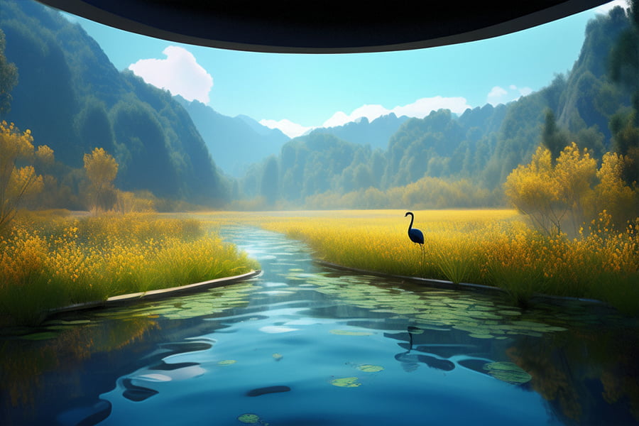 博物館，自然展廳效果圖