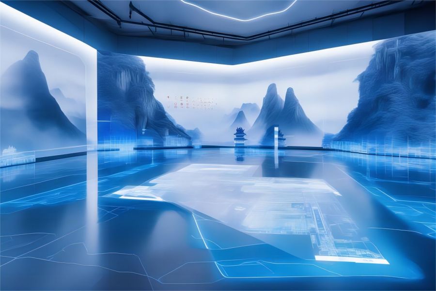 數(shù)字展覽規(guī)劃館效果圖 數(shù)字展覽規(guī)劃館效果圖